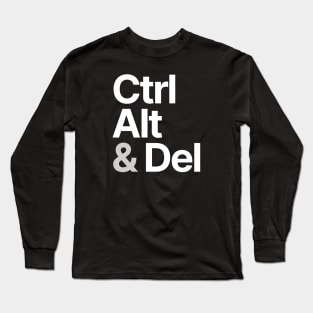 CTRL ALT & DEL Long Sleeve T-Shirt